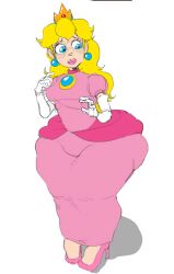 1girls alternate_version_at_source ass_bigger_than_head big_ass blonde blonde_female blonde_hair dustedburger fat_ass heels huge_ass hyper hyper_ass looking_back mario_(series) massive_ass pawg princess princess_peach royalty solo_female tagme third-party_edit