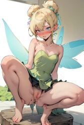 ai_generated aigeneratedp blushing disney fairy flashing_pussy peter_pan peter_pan_(disney) spread_legs tinker_bell wet wet_pussy