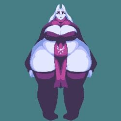 1girls 2d 2d_(artwork) 2d_artwork 33millionsnails anthro big_breasts boss_monster boss_monster_(undertale) breasts_bigger_than_head caprine color delta_rune_(emblem) furry goat horns huge_breasts hyper hyper_hips hyper_thighs large_breasts looking_at_viewer pixel_(artwork) pixel_art purple_clothing purple_robe solo_female tagme thick_thighs toriel undertale undertale_(series) wide_hips