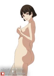 atlus breasts excaliblader female female_only makoto_niijima naked nude persona persona_5 solo tagme