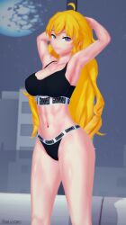 yang xiao long from rwby by arrancon