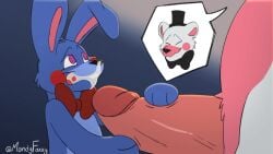 2023 2boys animated bear black_bow bun bunny cum cum_in_mouth cum_on_face edit fellatio femboy five_nights_at_freddy's five_nights_at_freddy's:_sister_location funtime_freddy_(fnafsl) gay hat huge_cock larger_male male male/male male_only mandyfoxy mp4 music oral oral_sex penis puppet_bonnie_(fnafsl) red_bow size_difference smaller_male smile sound sound_edit swallowing_cum tagme video