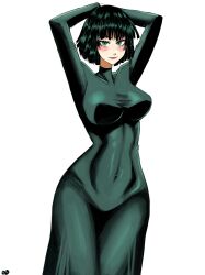 breasts chaosoded female female_only fubuki_(one-punch_man) green_eyes looking_at_viewer one-punch_man solo