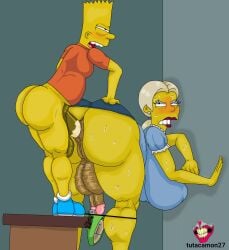 1futa anal anus bart_simpson big_ass big_balls big_breasts big_penis dark_anus dark_penis futanari male_on_futa perineum russian_girl the_simpsons tutacamon27 yellow_body yellow_hair zhenya_(the_simpsons)