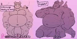 balls belly belly_expansion bernesealexxx biceps big_penis bubba_(spyro) expansion genitals growth hi_res huge_cock hyper hyper_genitalia hyper_penis inflation male musclegut muscular obese overweight pecs penis sequence weight_gain