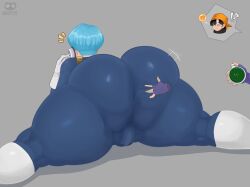 anus ass_grab big_ass big_butt bubble_butt bulma bulma_(dragon_ball) bulma_briefs dragon_ball dragon_ball_gt dragon_ball_z gattito huge_ass pan_(dragon_ball)