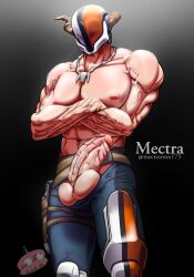 1boy 2022 abs balls bara barazoku biceps big_balls big_penis bungie clothing destiny_(game) erection gay guardian_(destiny) hard_on helmet hi_res highres lord_shaxx male male_focus male_nipples male_only manly mectratron173 muscles muscular muscular_arms muscular_male nipples penis solo solo_male titan_(destiny) vein veiny_penis