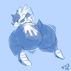 1boy 2022 anthro ass ass_focus ass_slap big_ass big_butt bubble_butt femboy hedgehog huge_ass huge_butt looking_at_viewer male male_only sega smile smiling smiling_at_viewer sonic_(series) sonic_the_hedgehog sweetspicymann thick_ass thick_thighs video_games wide_hips