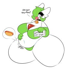 big_breasts bloated_belly breasts female gardevoir huge_ass huge_breasts huge_thighs pokémon_(species) pokemon pokemon_(species) swallowpancakes thick_thighs weight_gain wide_hips