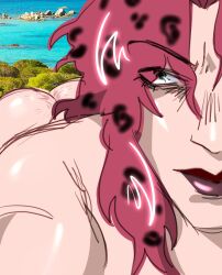 1boy ass diavolo jojo's_bizarre_adventure male male_only nude nude_male on_stomach solo vento_aureo