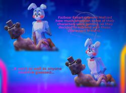 3d 3d_(artwork) anal anal_insertion anal_sex blender3d blender_(medium) blender_(software) blender_cycles blue_body blue_fur blue_penis bonnie_(fnaf) bunny_boy cross-eyed femboy femboysub five_nights_at_freddy's five_nights_at_freddy's_2 green_eyes hand_on_thigh hands_behind_back jeremy_fitzgerald light-skinned_male light_skin male male/male male_on_femboy male_on_male mask masked_male nude nude_male penis penis_awe penis_in_ass penis_out pink_eyelids pink_eyeshadow pleasure_face pleasured poking poking_penis red_cheeks riding riding_cock riding_penis robot robot_boy robot_humanoid robot_joints size_comparison small_penis small_sub_big_dom smaller_penetrated stockings striped_legwear striped_thighhighs submissive submissive_male thigh_highs thigh_socks thighhighs thighs toy_bonnie_(fnaf) vannifyarts