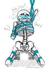 animated_skeleton blue_blush blush bondage bound_arms bound_legs cockotron completely_naked completely_nude drooling fangs fvdsfs kneel looking_at_viewer malesub monster naked nude rope rope_bondage sans sans_(undertale) skeleton solo submissive tied_arms tied_legs tied_up trembling tumblr_username undead undertale undertale_(series) white_background