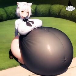 1girls ai_generated ass bbw big_ass big_breasts big_butt blush breasts bubble_ass bubble_butt busty cat_ears clothed clothing curvaceous curvy curvy_body curvy_female curvy_figure fat fat_ass female female_focus female_only high_school_dxd huge_ass huge_belly huge_breasts human hyper hyper_pregnancy koneko_toujou large_ass large_breasts light-skinned_female light_skin looking_at_viewer nipple_bulge nipples nipples_visible_through_clothing orange_eyes outdoors pregnant ready_to_pop see-through see-through_clothing shiny_skin simple_background sitting solo solo_female solo_focus stable_diffusion stretched_clothing translucent_clothing voluptuous voluptuous_female wide_hips