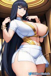 ai_generated big_belly big_breasts big_butt capi_mapache kill_la_kill kiryuuin_satsuki thick_ass