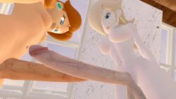 2futas 3d ahe_gao animated ass balls big_ass big_breasts big_penis boner breasts erection frottage full-package_futanari futa_on_futa futanari licking licking_penis long_penis mario_(series) moan moaning nintendo penis penises_touching princess princess_daisy princess_rosalina self_upload sfm sound source_filmmaker swinging_balls swordfight tagme tongue very_long_penis video