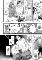 1boy 2girls english_text manga manga_page text unou