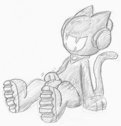 boots clothing drone dronesuit dronification footwear gloves handwear headphones implied_permanent krysto_(artist) latex_gloves masturbation monstercat monstercat_media non-human rubber rubber_boots rubber_clothing rubber_suit slave toony