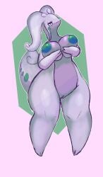 artesjsc big_breasts breasts female goodra numelgon pokémon_(species) pokemon pokemon_(species) thick_thighs wide_hips