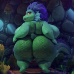 4k ai_generated animal_humanoid ass bbw big_ass big_breasts big_butt breasts butt_focus chubby chubby_female daniela_paguro disney female female_only fin highres humanoid looking_back luca_(pixar_film) marine marine_humanoid matronai_(artist) mature mature_female merfolk milf nipples nude obese obese_female overweight pinup pixar stable_diffusion tail tail_fin