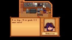 :>= animated big_penis demetrius_(stardew_valley) father_and_son femboy gay incest male/male male_only oral oral_penetration oral_sex pixel_art saliva sebastian_(stardew_valley) sex sound stardew_valley step-incest stepfather_and_stepson tagme theevilfallenone toony video yaoi