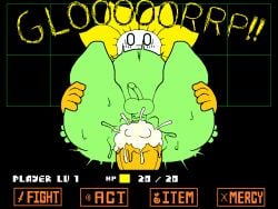 anal anal_sex belly_bulge belly_button belly_expansion big_belly big_penis bottom_heavy colored cum cum_in_ass cum_inside cumflation edit edited flower flowey_the_flower flowey_with_nothing_else_but_a_massive_ass frisk gay glorp green_body green_skin huge_ass inflation interspecies interspecies_yaoi legs_up male male/male male_only naked nude penis penis_in_ass plant_humanoid reverse_suspended_congress shortstack small_penis text undertale undertale_(series) xmelomor24x xmelomor24x_(flowey_battle_remake_edit) yaoi yellow_skin