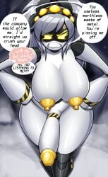 1futa big_breasts cock_ring erection futa_only futanari huge_breasts humanoid humanoid_penis j_(murder_drones) large_breasts murder_drones nipples nude penis robot robot_girl robot_humanoid slim_waist smooth_penis solo twintails white_hair zzzhodazzz