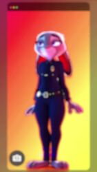 1girls animated dancing disney furry judy_hopps latex latex_thighhighs looking_at_viewer meme music piercing pochemu purple_eyes short_playtime small_breasts sound synced_to_music tagme video zootopia