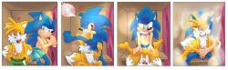 2boys anal anal_sex barefoot blowjob comic comic_strip cum erection erection_under_clothes extraspecialzone fellatio furry furry_only gay male/male masturbating_other masturbating_while_penetrated penetration photo_booth precum sonic_(series) sonic_the_hedgehog sonic_the_hedgehog_(series) sucking_penis tails tails_the_fox undressing yaoi