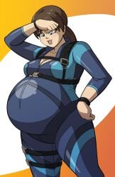 axel-rosered bbw belly_overhang big_belly big_breasts big_female chubby chubby_female fat fat_ass fat_female fat_fetish fat_girl fat_woman fatty huge_belly jill_valentine jill_valentine_(amra_sila) large_female looking_at_belly obese obese_female overweight overweight_female plump pork_chop proud resident_evil resident_evil_revelations smile thick_thighs weight_gain