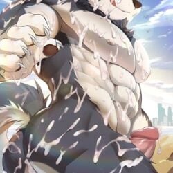 domestic_dog furry gay husky kemo_coliseum low_res male penis source_request volga