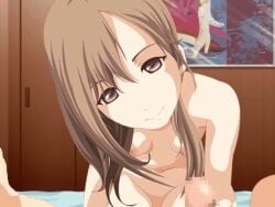 animated animated_gif aroused bed bedroom bedroom_eyes blushing brother_and_sister brother_and_sister_(lore) calm censored game_cg handjob incest mouth_closed moving naked parents_not_home sensual sister sister_and_brother teasing twins twins_(lore)