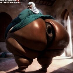 1girls 4k ai_generated anus arabic areolae bbw belly belly_button big_ass big_belly big_breasts breasts butt cellulite donut_anus female female_focus female_only gilf granny highres hijab huge_breasts huge_hips human hyper hyper_ass large_ass large_breasts matronai_(artist) mature mature_female mature_woman nipples obese obese_female old old_woman older_female patreon patreon_username pinup puffy_anus rear_view sagging_breasts solo ssbbw stable_diffusion sweat sweating thick thick_thighs thighs twitter_username wide_hips