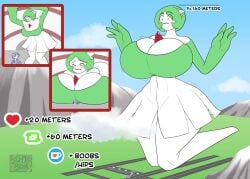 ass_expansion bentobox_(artist) breast_expansion breasts female female_only gardevoir giantess giantess_growth growth_drive growth_sequence huge_breasts huge_thighs nintendo pokemon pokemon_(species) thick_thighs wide_hips