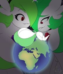 ass_expansion bentobox_(artist) breast_expansion breasts comic comic_page drawinggardi earth female female_only gardevoir giantess giantess_growth growth_drive growth_sequence huge_ass huge_breasts huge_thighs nintendo pokemon pokemon_(species) thick_thighs wide_hips