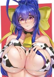 ass big_ass big_breasts blazblue blue_hair breasts clothed_female female female female_focus female_only highres long_hair mai_natsume mature mature_female solo solo_female solo_focus tagme terada_sp video_game_character video_game_franchise