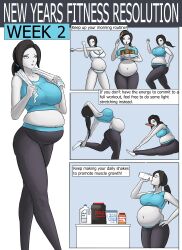 big_ass big_breasts comic_page fat thickerwasp weight_gain wii_fit_trainer