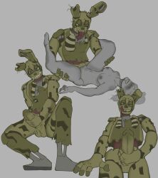 1boy 1girls animatronic erection female five_nights_at_freddy's male male/female nude penetration penis sex solo_male springtrap springtrap_(fnaf) y/n