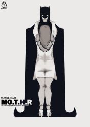 1girls batman batman_(bruce_wayne) batman_(series) black_and_white bruce_wayne comic comic_cover dc female female_focus gray_background imminent_incest male martha_wayne milf momkist monochrome mother_and_son superhero