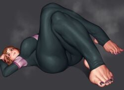 1girls 2023 alternate_version_available arm_up armpits ass big_ass big_breasts bodysuit boku_no_hero_academia breasts brown_eyes brown_hair busty calves cinko clothed clothed_female clothes clothing commission eyelashes feet female female_only foot_focus front_view full_body fully_clothed grey_background hair hero_outfit_(mha) human innie_pussy large_ass large_breasts legs_together light-skinned_female light_skin looking_at_viewer lying lying_on_back medium_hair my_hero_academia nail_polish ochako_uraraka ochako_uraraka_(hero_outfit) pose posing presenting presenting_feet purple_nails purple_toenails raised_arm simple_background skin_tight smiling smiling_at_viewer solo steam steaming_body stirrup_legwear straight_hair thick_thighs thighs tight_clothing toenail_polish toes uraraka_ochako uraraka_ochako_(hero_outfit) voluptuous wide_hips