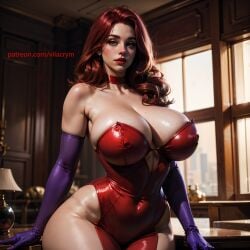 ai_generated big_breasts cleavage disney elbow_gloves green_eyes hourglass_figure huge_breasts jessica_rabbit red_hair stable_diffusion strapless_dress thick_thighs touchstone vilacrym who_framed_roger_rabbit wide_hips