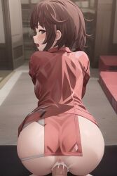 ai_generated anus ass bandai_namco blush clothed clothing cum cum_in_pussy cum_inside cumshot cute ejaculation eye_contact hanabi_ichijo looking_at_viewer looking_back looking_pleasured nopemope26 penetration penis pov pov_eye_contact pussy pussy_ejaculation reverse_cowgirl_position scarlet_nexus sex uncensored vagina vaginal_insertion vaginal_penetration vaginal_sex wholesome