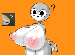 ? anthro artist_request big_boobs big_breasts big_nipples cute cute_face fish huge_boobs huge_breasts sacabambaspis silly_face source_request tagme ⊙▽⊙