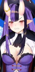 angry_face cleavage hannahhyrule indie_virtual_youtuber pirate virtual_youtuber