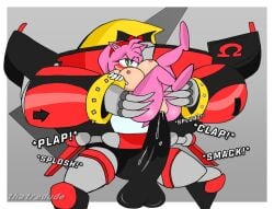 amy_rose big_butt big_penis e-123_omega hedgehog held_up huge_cock intense_sex precum robot robot_on_mobian robot_penis sega sonic_(series) sonic_the_hedgehog_(series) thatredude vaginal_penetration vaginal_sex