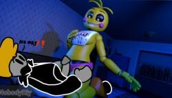 1boy 3d animatronic bad_edit edit female five_nights_at_freddy's five_nights_at_freddy's_2 fnaf joe robot scottgames self_insert straight toy_chica_(fnaf) toy_chica_(love_taste)