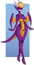 disney dollification dragon dragon_girl female huge_ass huge_breasts knick_knack navel nipples permanent_smile pixar spyro sunglasses sunnification thick_thighs transformation wide_hips wrenzephyr2