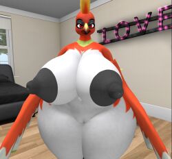 1girls 3d anthro big_breasts breasts female female_only ferialexonar furry game_freak ho-oh legendary_pokémon nintendo pokémon_(species) pokemon thick_thighs wide_hips