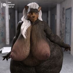 1girls 3d anthro anthro_only areolae bbw bear big_breasts breasts chubby chubby_anthro chubby_female daz3d daz_studio elderly_female female female georgia_woods(lhf3d) gilf gray_hair large_areolae large_ass large_breasts legs looking_at_viewer lowhangingfruit3d_(artist) mature mature_female naked nipples nude nude_female obese old older_female original_character overweight overweight_female standing thick thick_legs thick_thighs thighs wide_hips