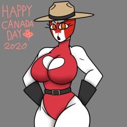 1girls 2020 canada_(countryhumans) canada_day clothing countryhumans countryhumans_girl ech0chamber english_text female text