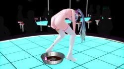 3d animated artist_request bending_down big_ass blurry_background bowl diarrhea female fetish hair hatsune_miku holding_underwear longer_than_30_seconds mmd mp4 pink_eyes pink_underwear poop pooping pooping_in_bowl scat shorter_than_one_minute sound source_request stage stockings tagged tagme video vocaloid white_stockings